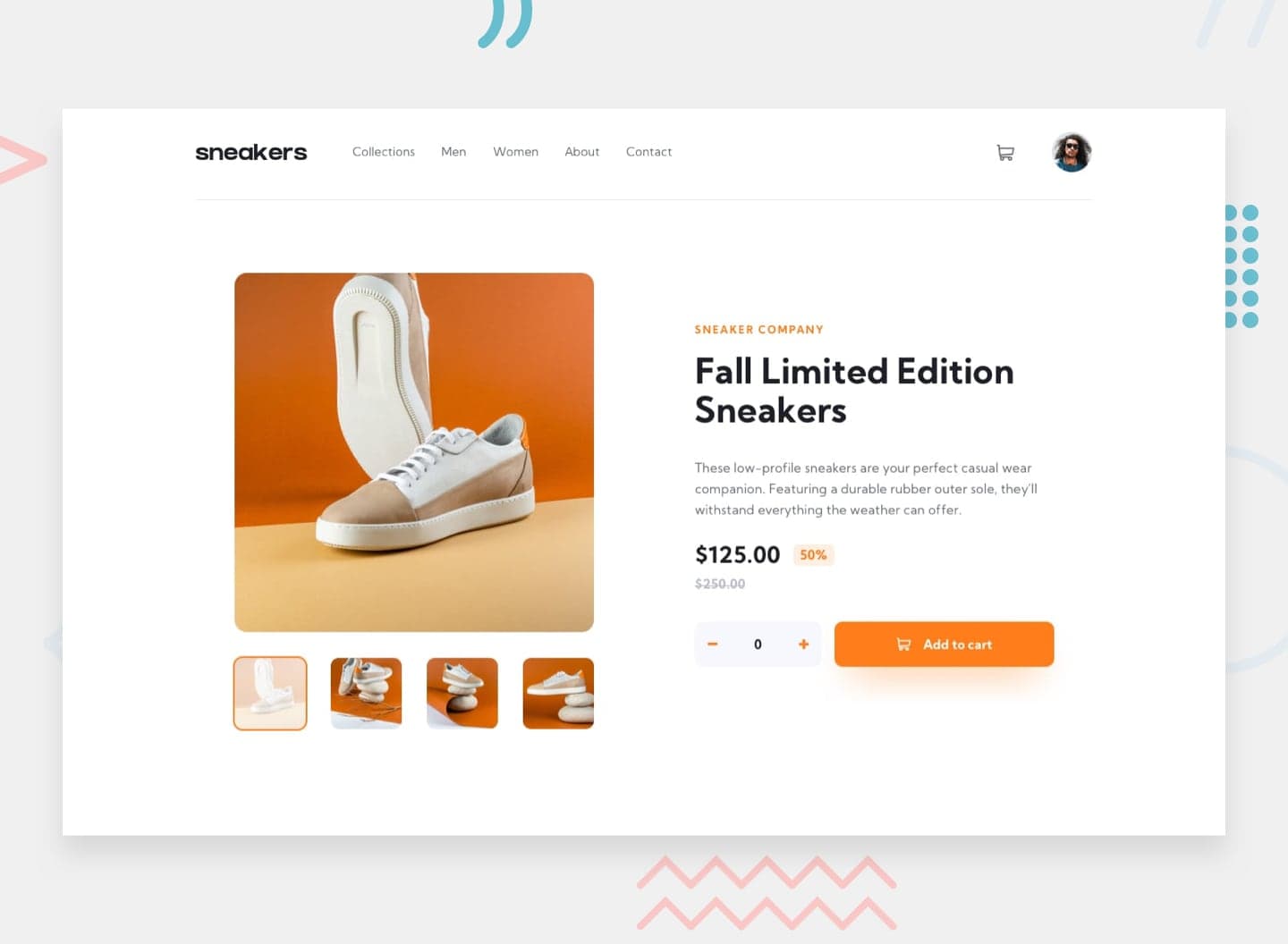 Ecommerce Product Page preview